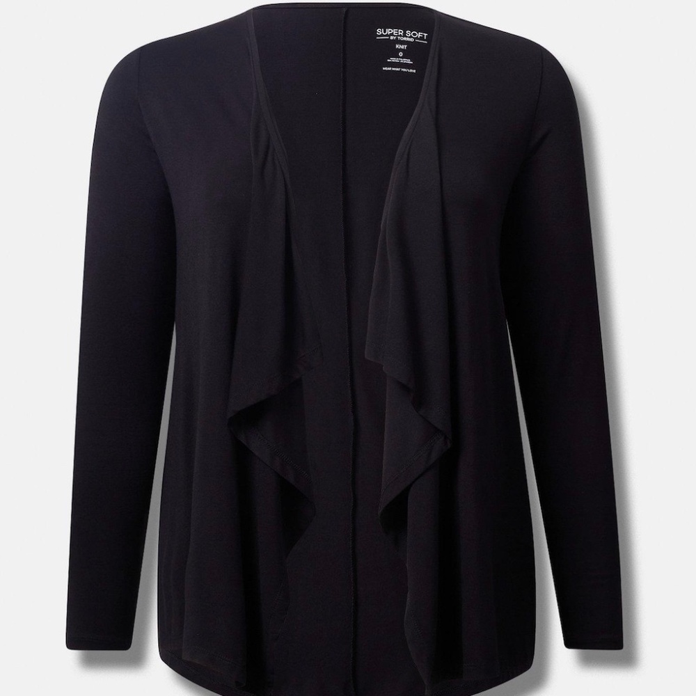 Super Soft Cardigan Drape Front - image 4